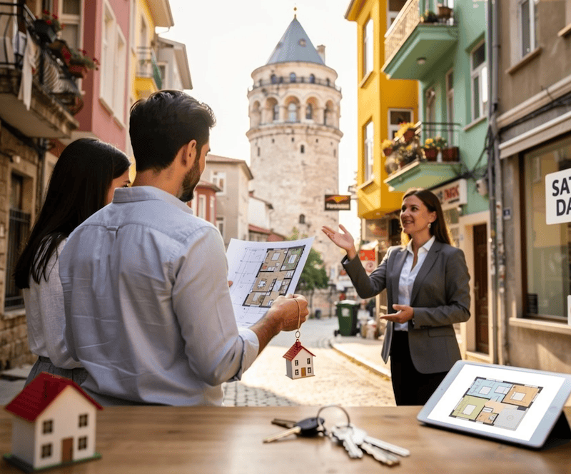 Beyoğlu Galata Kulesi yakınında satılık daire ve gayrimenkul yatırım danışmanlığı görseli